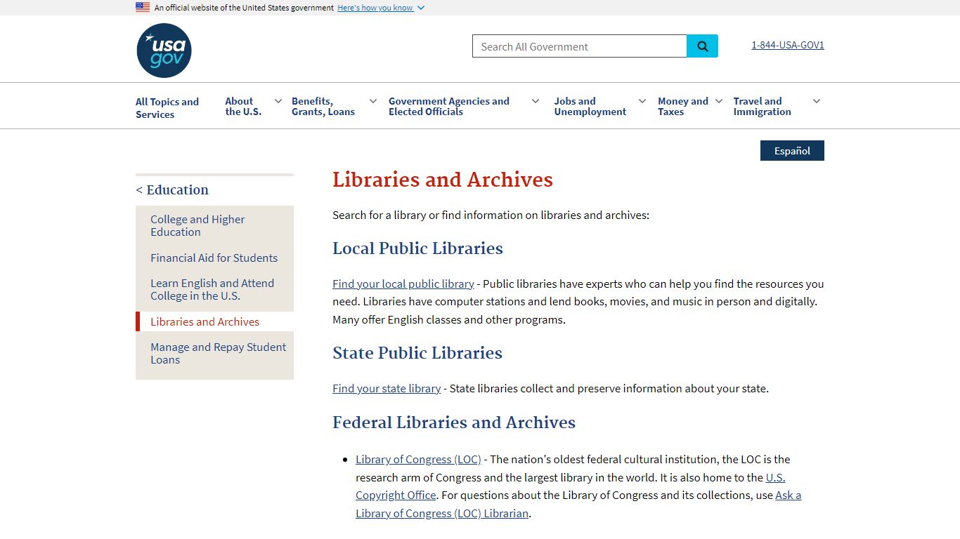 Libraries and Archives | USAGov