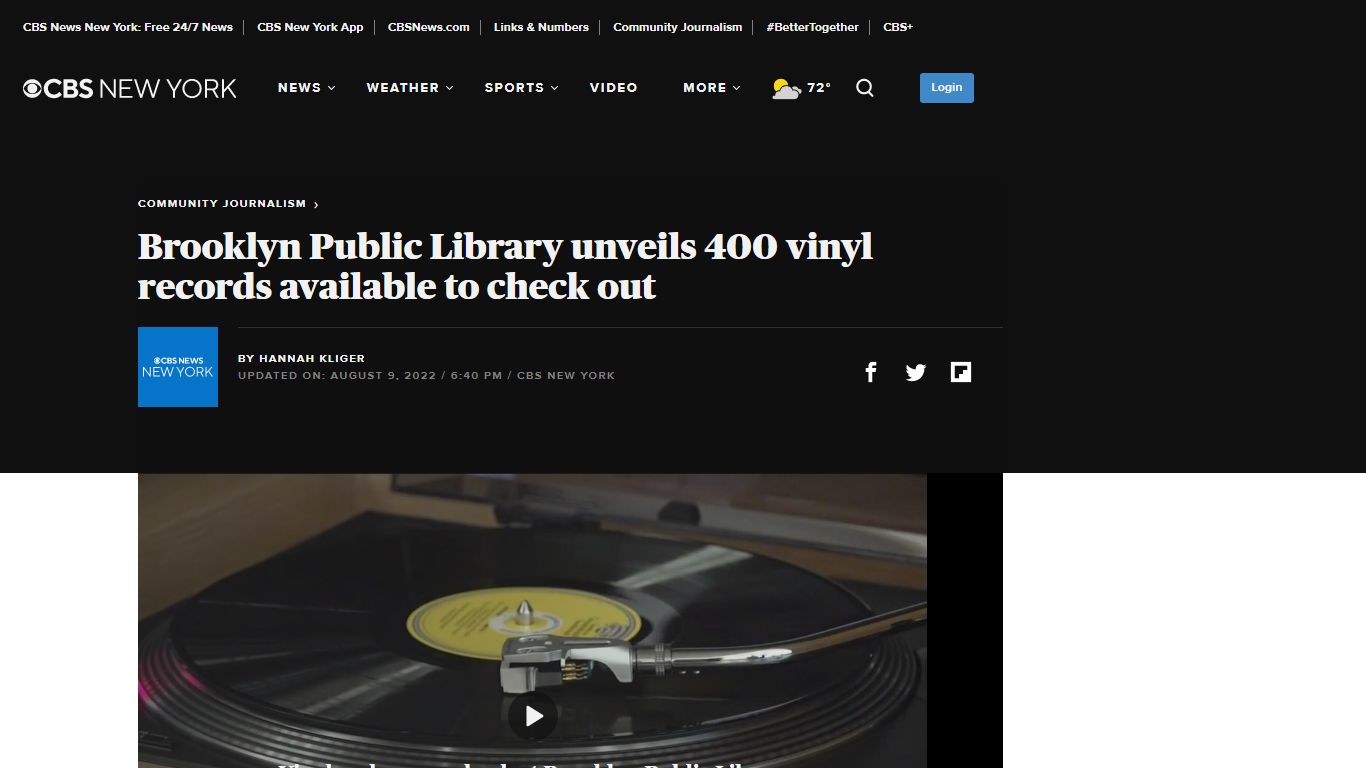 Brooklyn Public Library unveils 400 vinyl records available to check ...